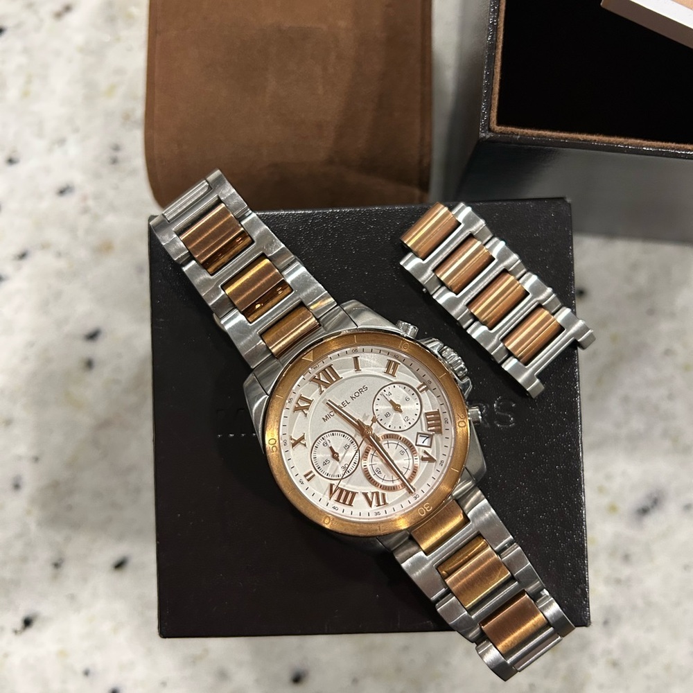 Michael Kors Two-Tone Chronograph Watch - Picture 7 of 13
